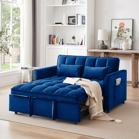 Emery Modern Velvet Convertible Sofa