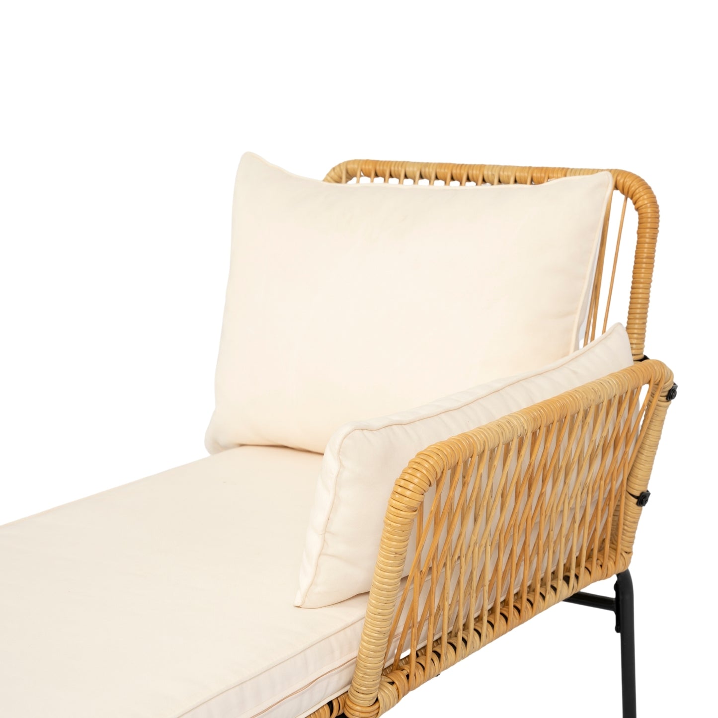 Marcel Modern Natural Wicker Patio Set