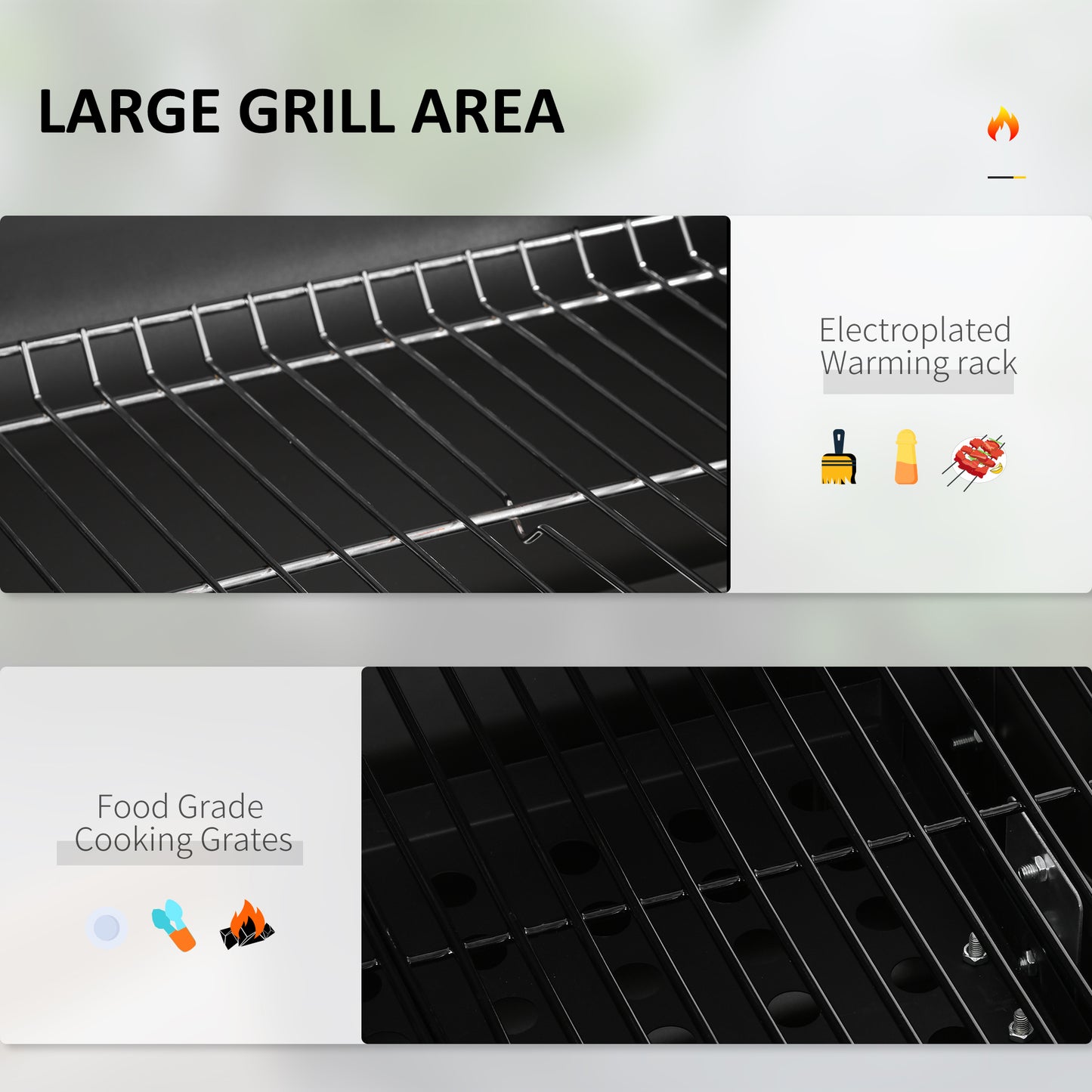 Elmcrest Industrial Portable Charcoal Grill