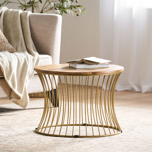 Luz Mid-Century Ameliarae Boho Wood Table