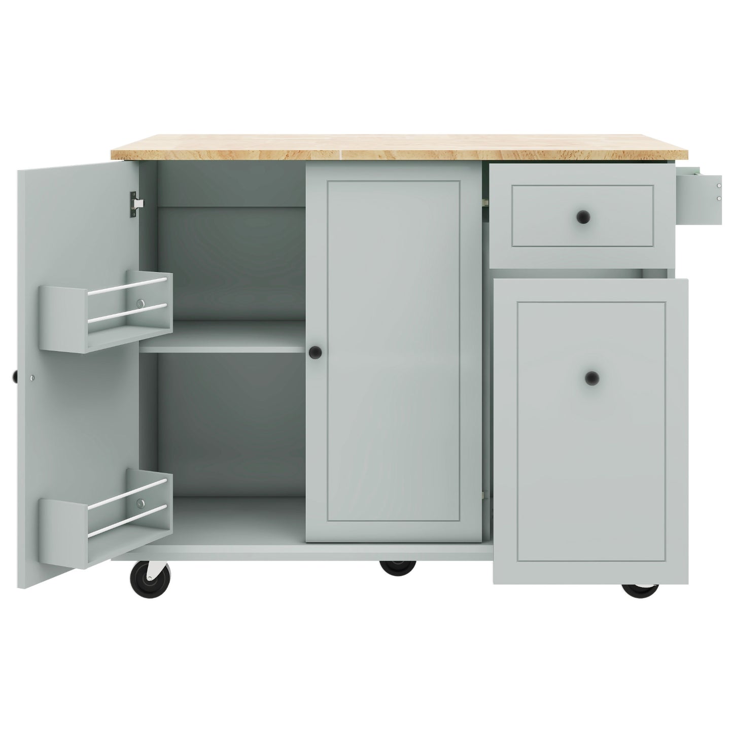 Somerset Modern Rolling Kitchen Cart Organizer