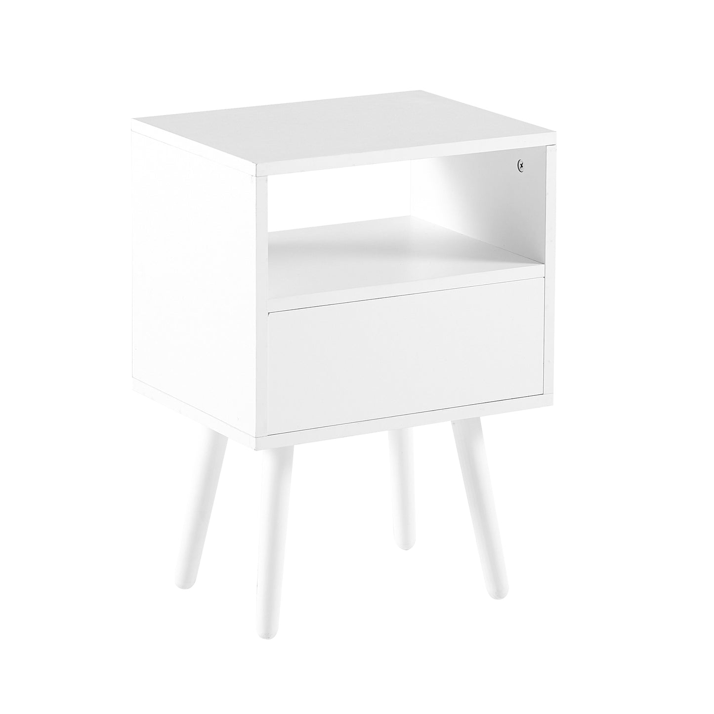 Lazzareschi Modern Rattan Wood End Table