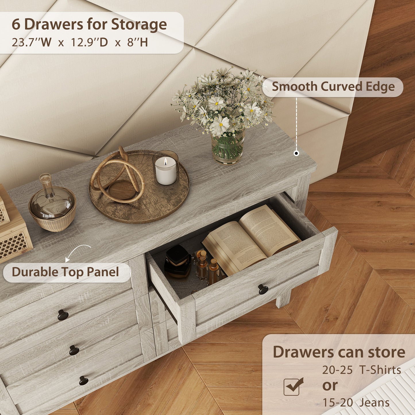 Lazzareschi Contemporary Wooden Storage Dresser
