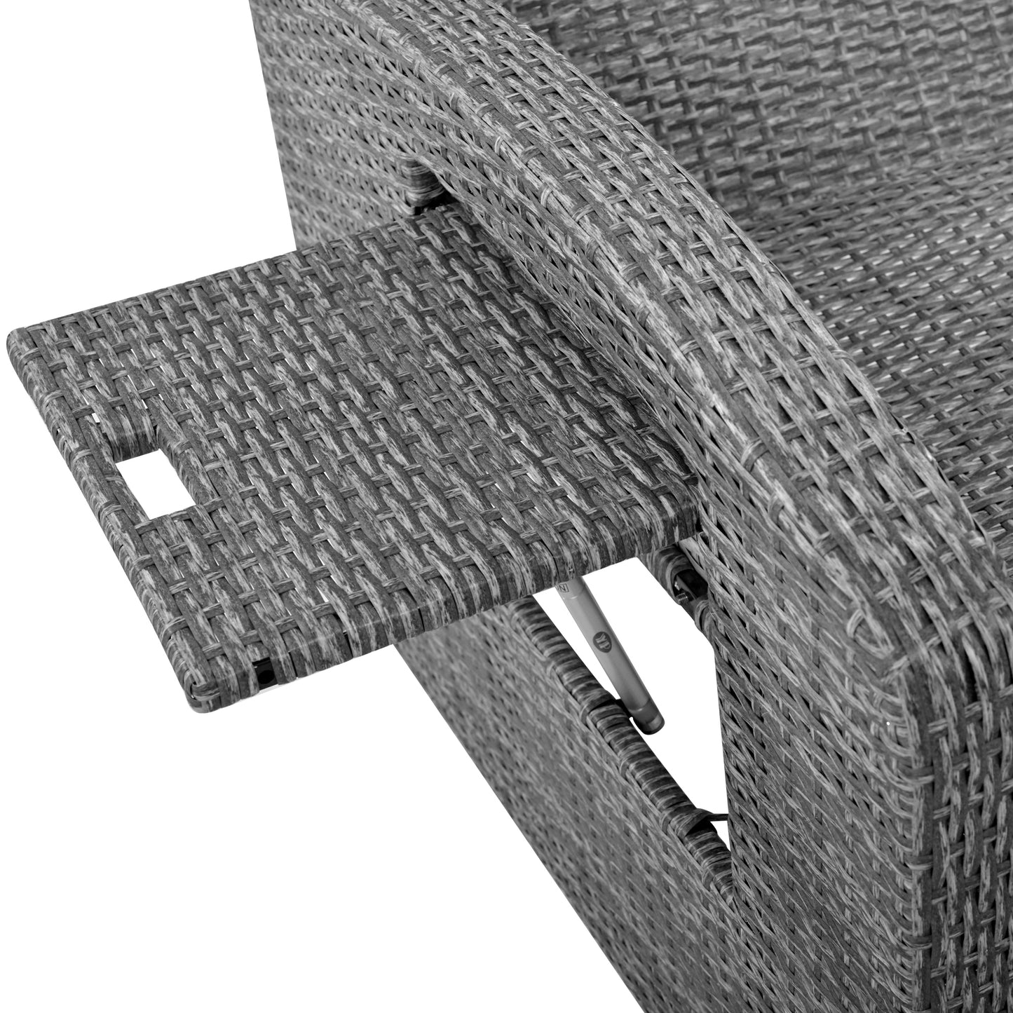 Healdsburg Contemporary Wicker Rattan Reclining Daybed