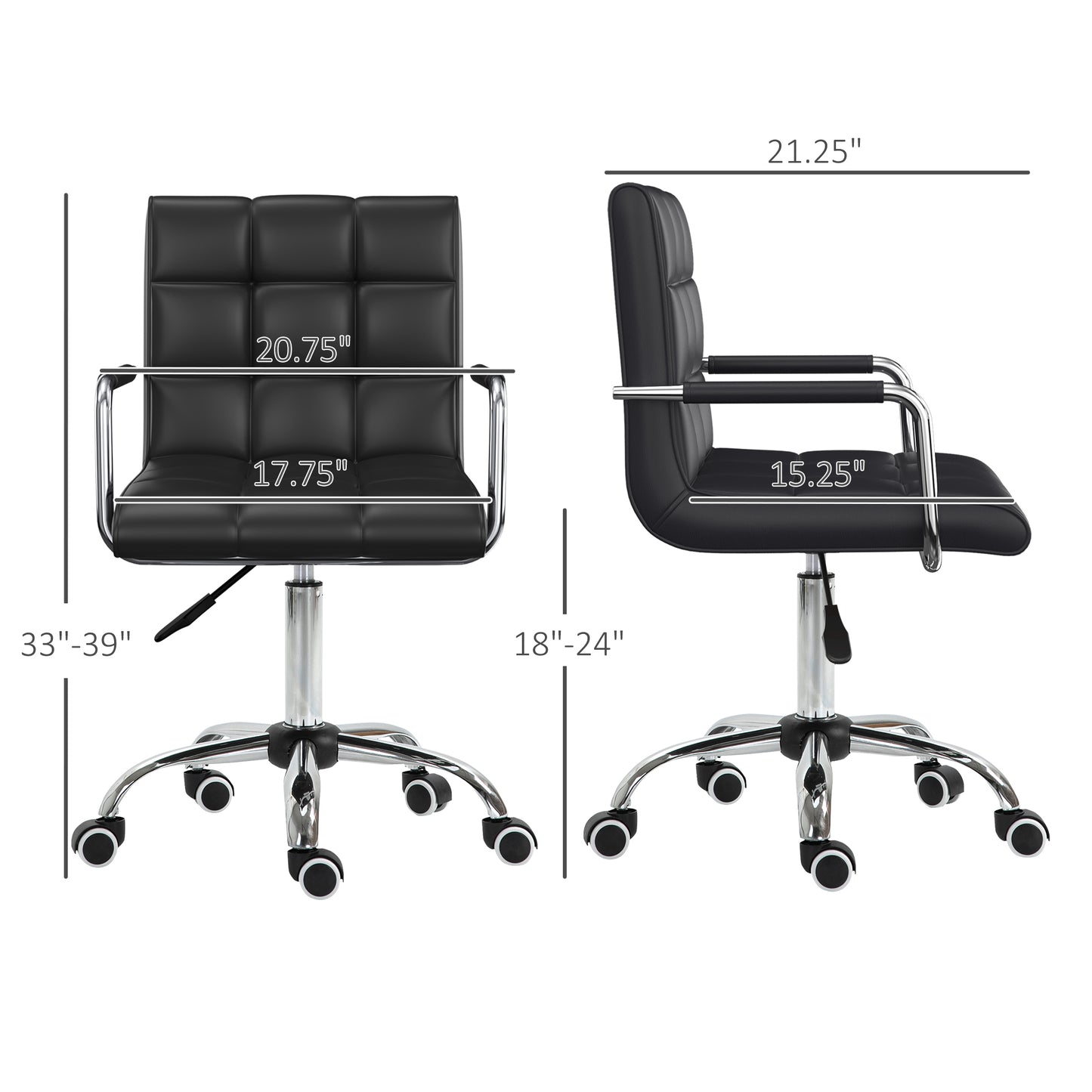 Jiron Modern PU Leather Office Chair