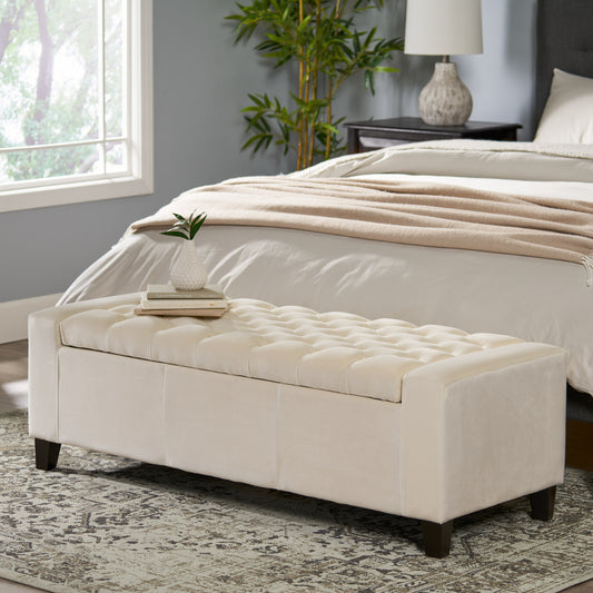 Healdsburg Contemporary Velvet Ottoman