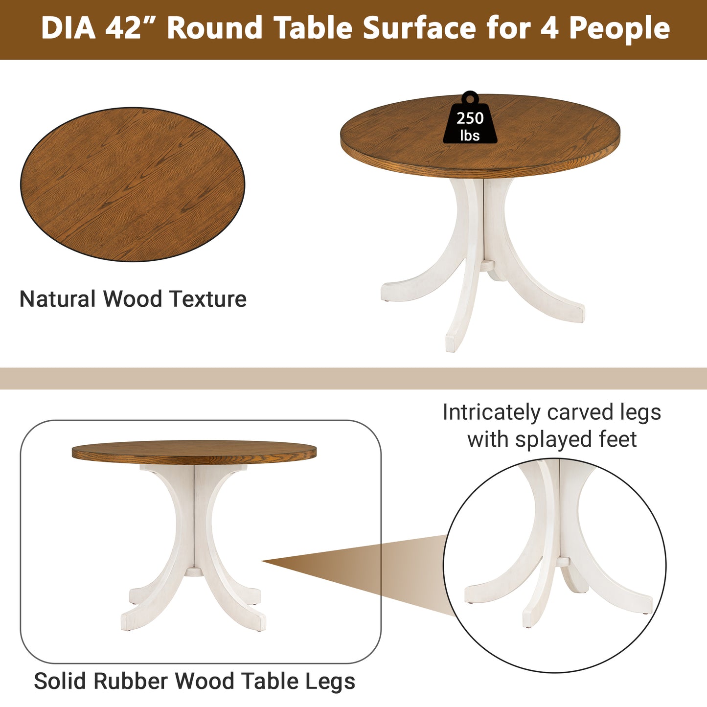 Marcel Mid-Century Walnut Dining Table