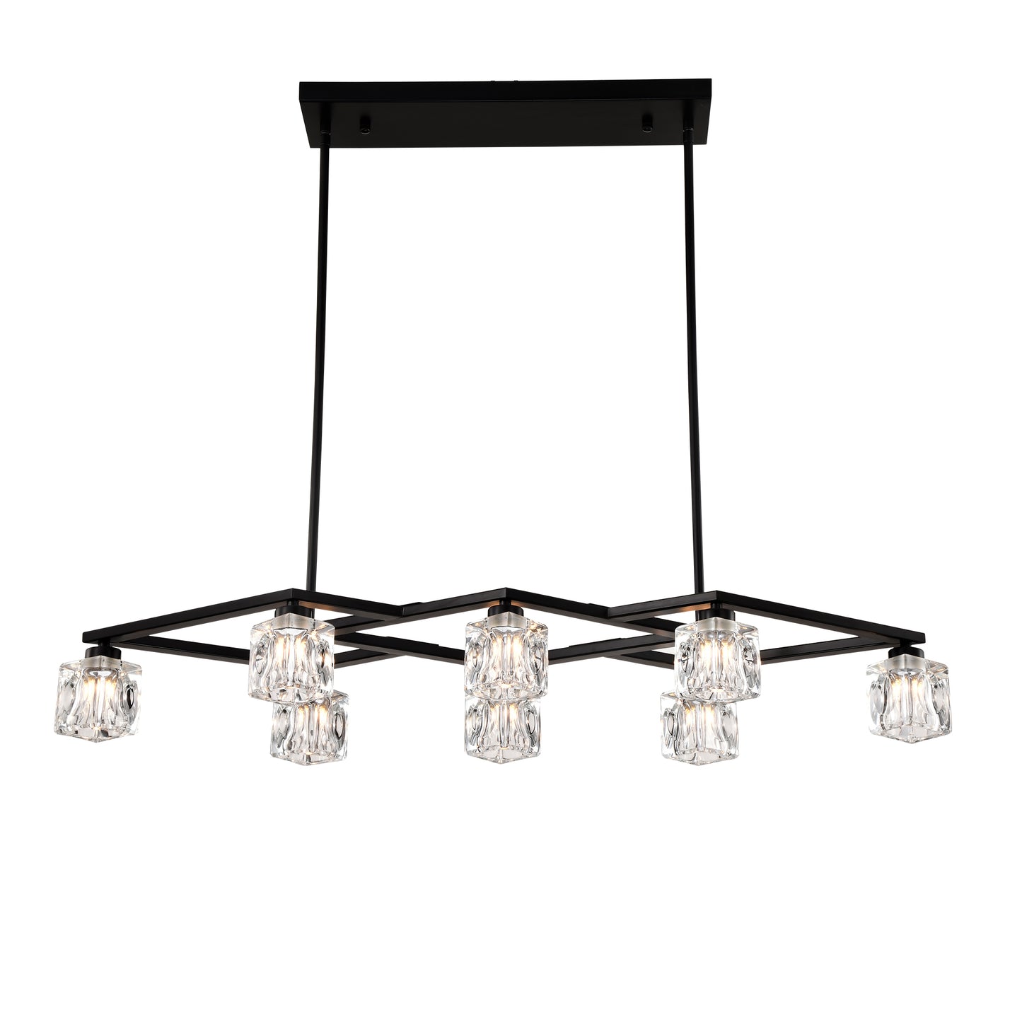 Marcel Industrial Crystal Chandelier