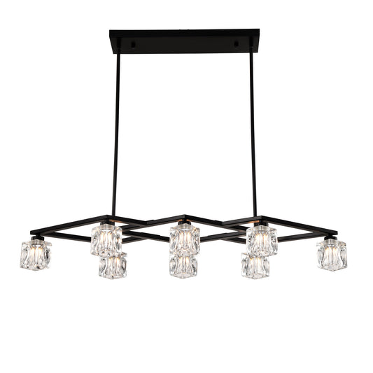 Marcel Industrial Crystal Chandelier