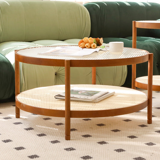 Cleo Modern Farmhouse Nesting Coffee Table Set