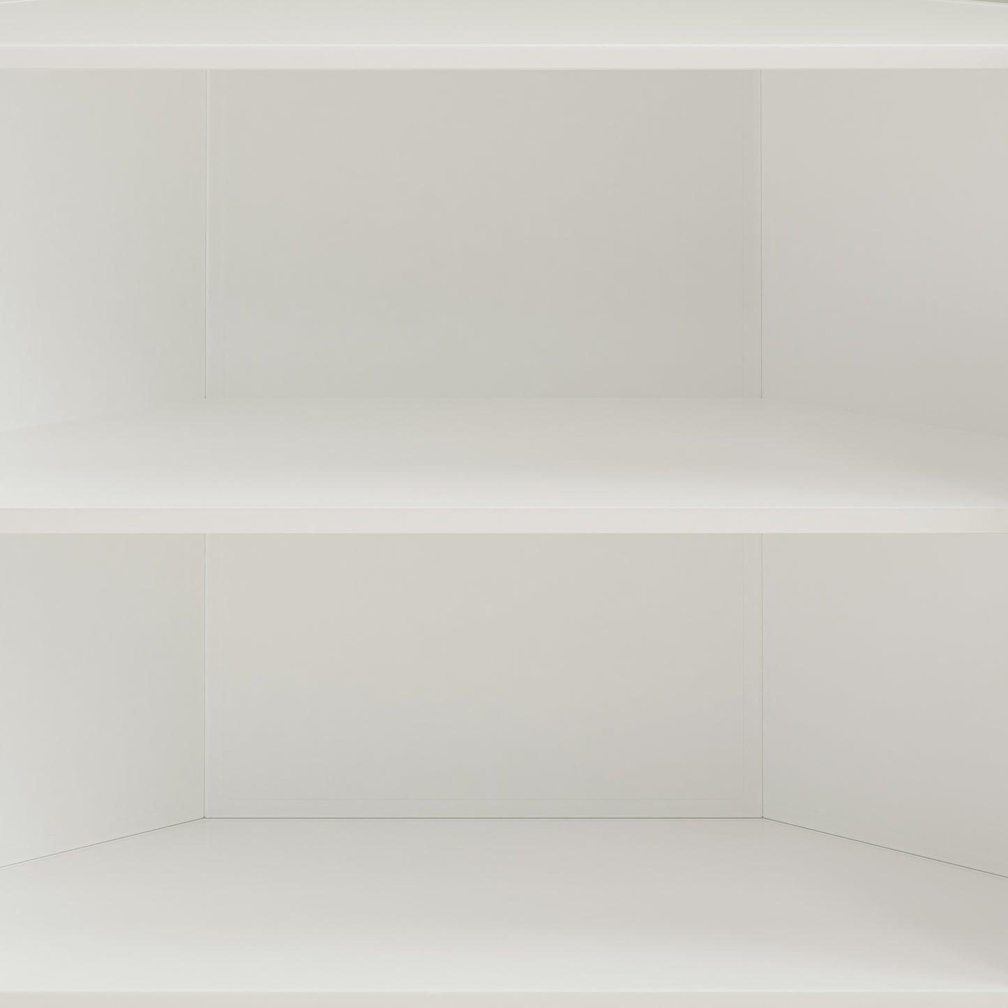 Mission Contemporary Glass Hexagonal Corner Cabinet