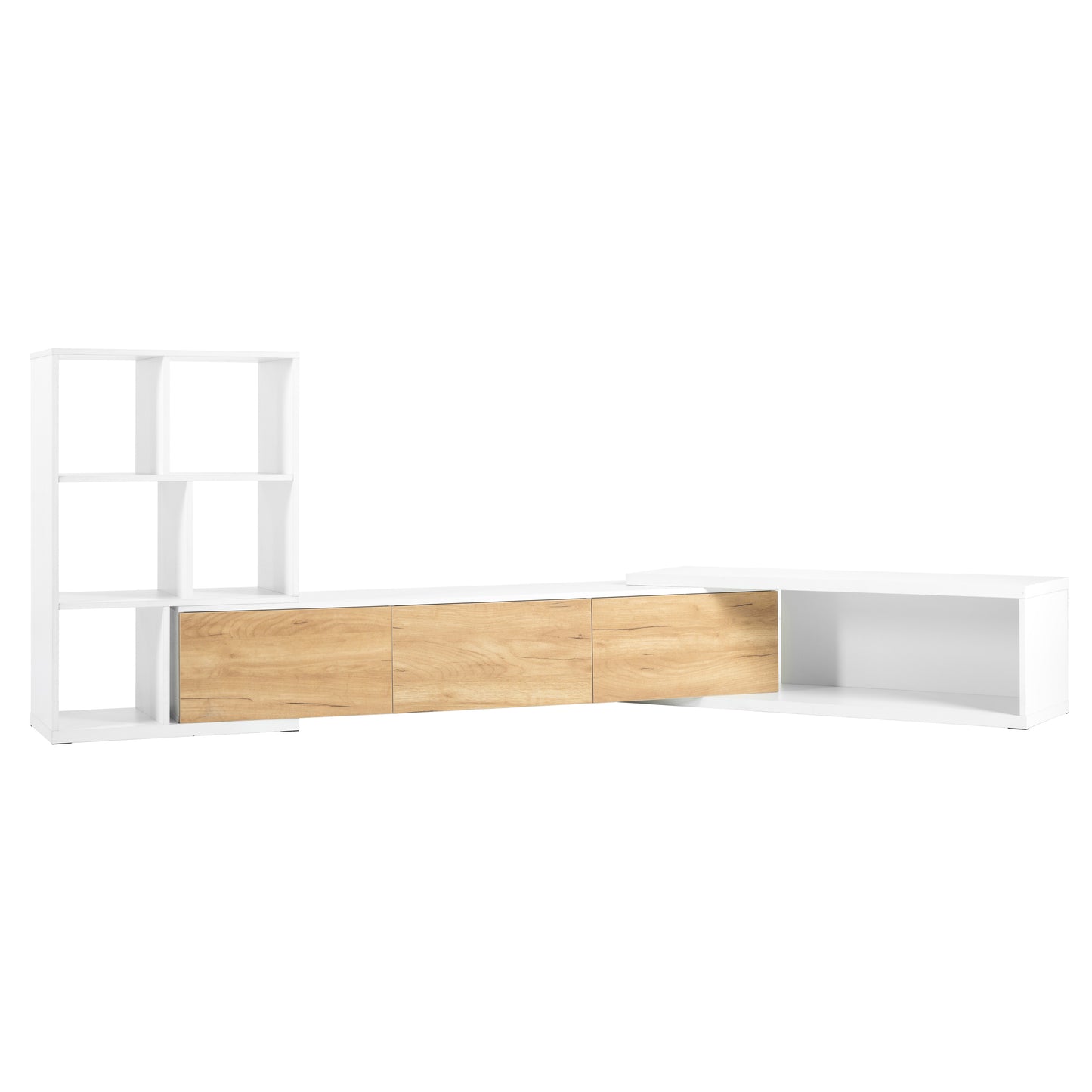 Amity Modern Extendable TV Stand Entertainment Center