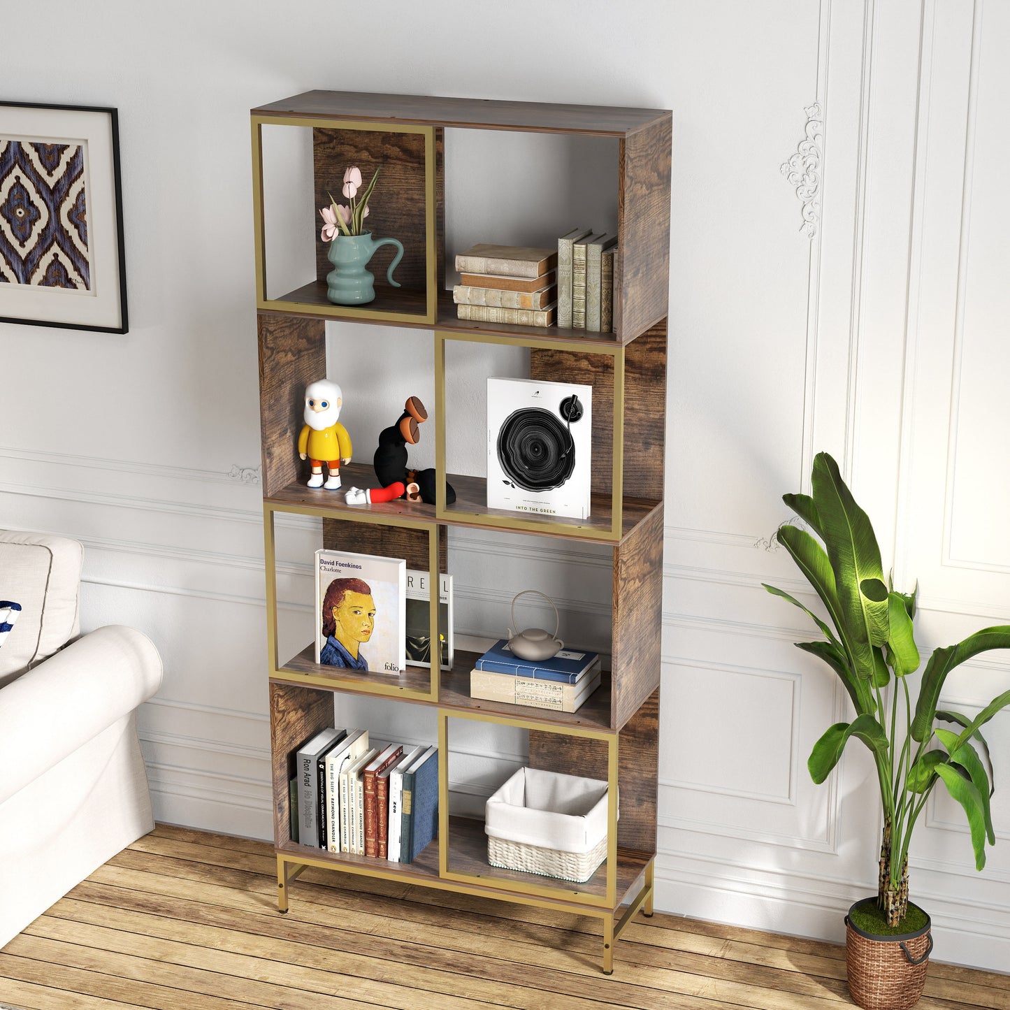 Justo Mid-Century Display Shelf