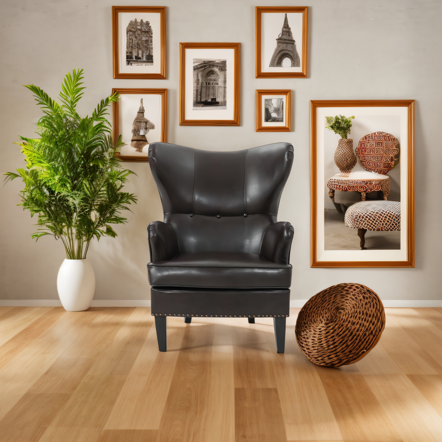 Bartholomew Traditional Elegant High Back Chair