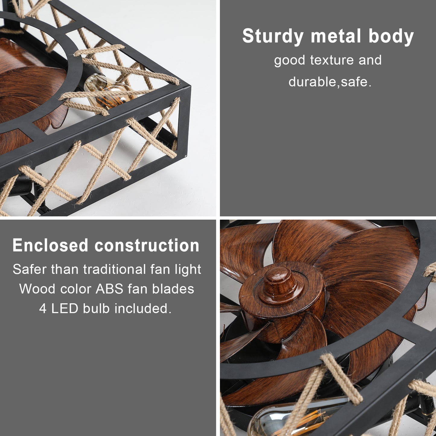 Silverleaf Industrial Caged Lights