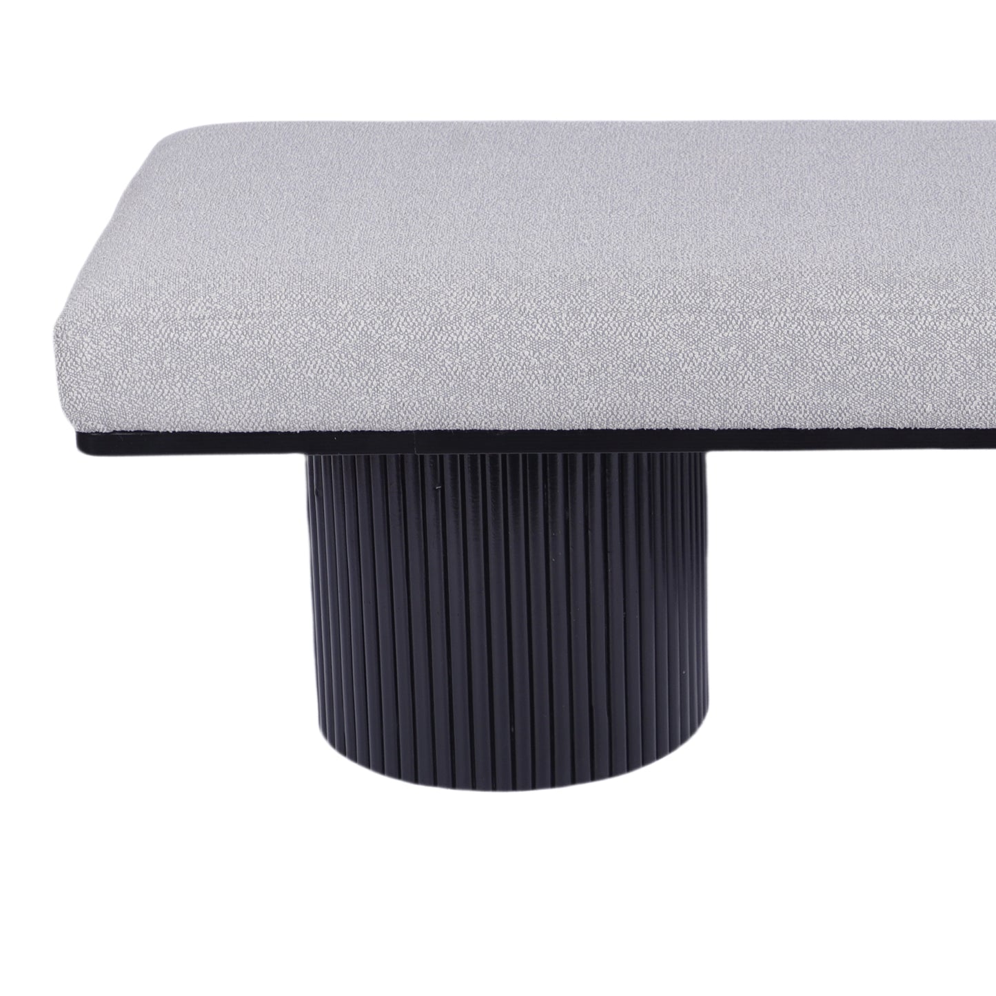 Lula Modern Upholstered Bench Chunky Legs