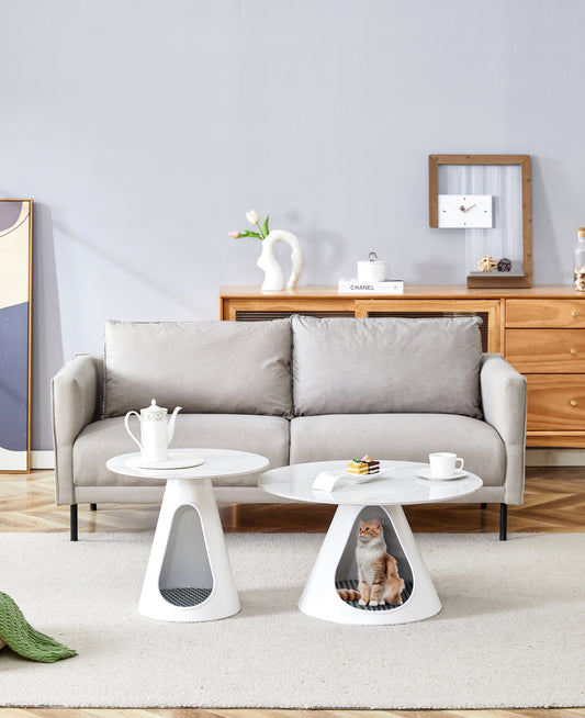 Jiron Contemporary Marble Top Multifunctional Tables