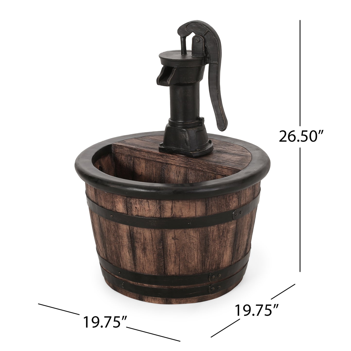 Somerset Modern Handcrafted Floor Fountain