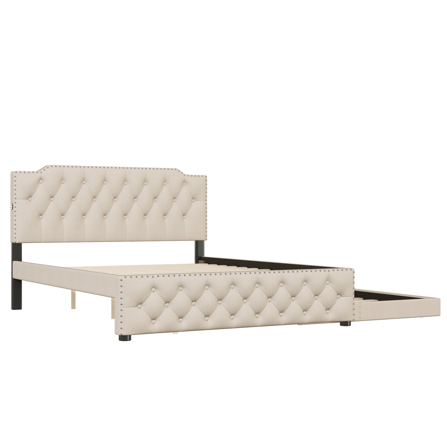 Cleo Contemporary Platform Bed