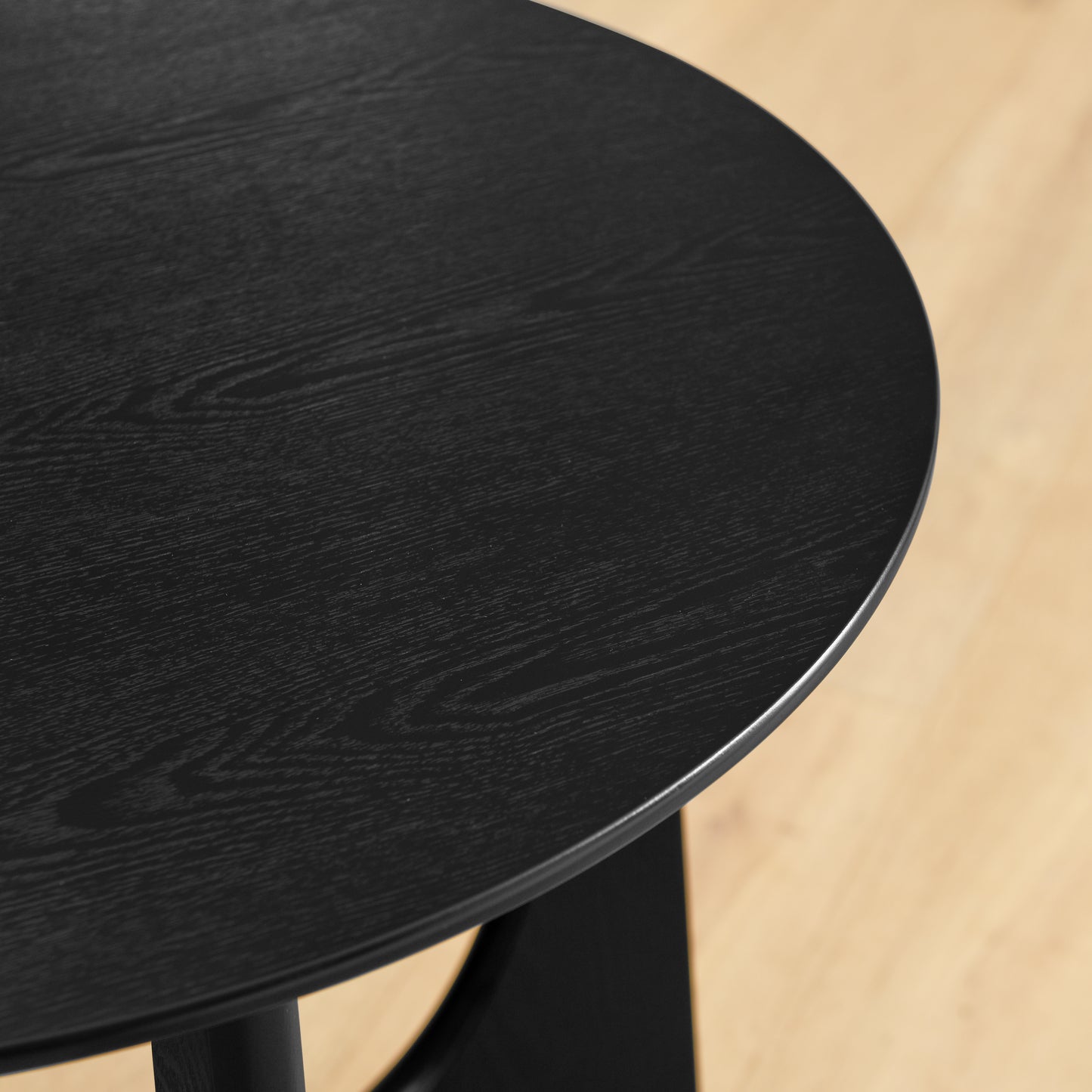 Somerset Contemporary Round Wooden Side Table