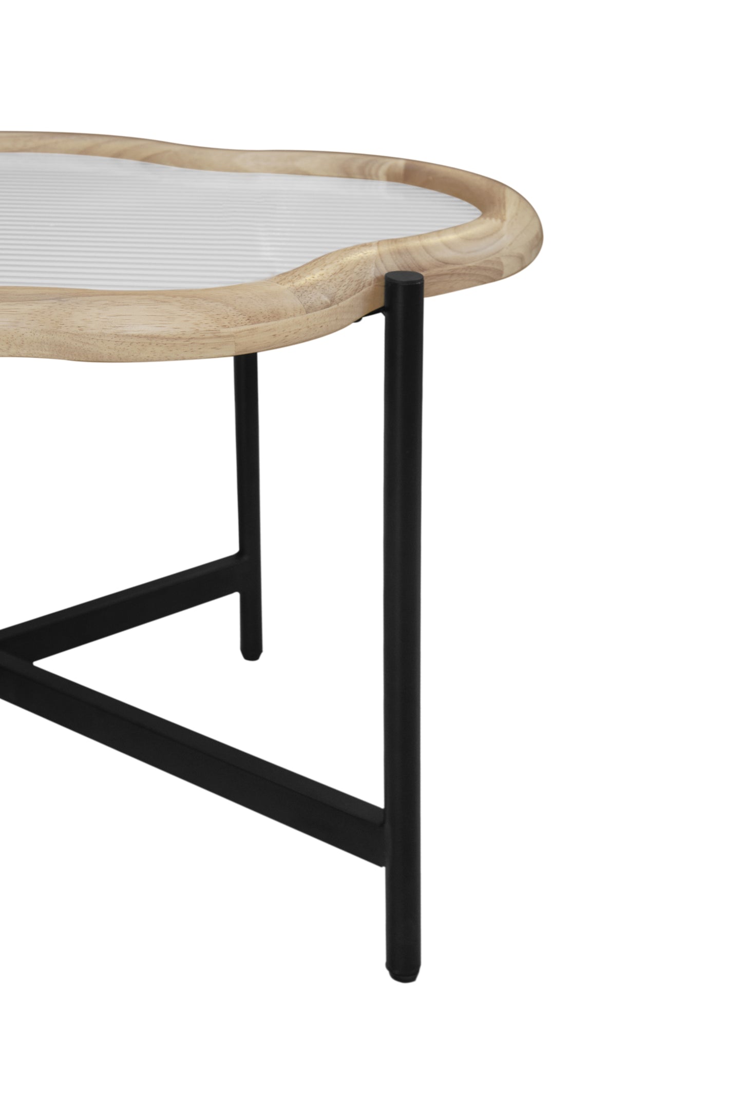Silverleaf Contemporary Cloud Glass Coffee Table