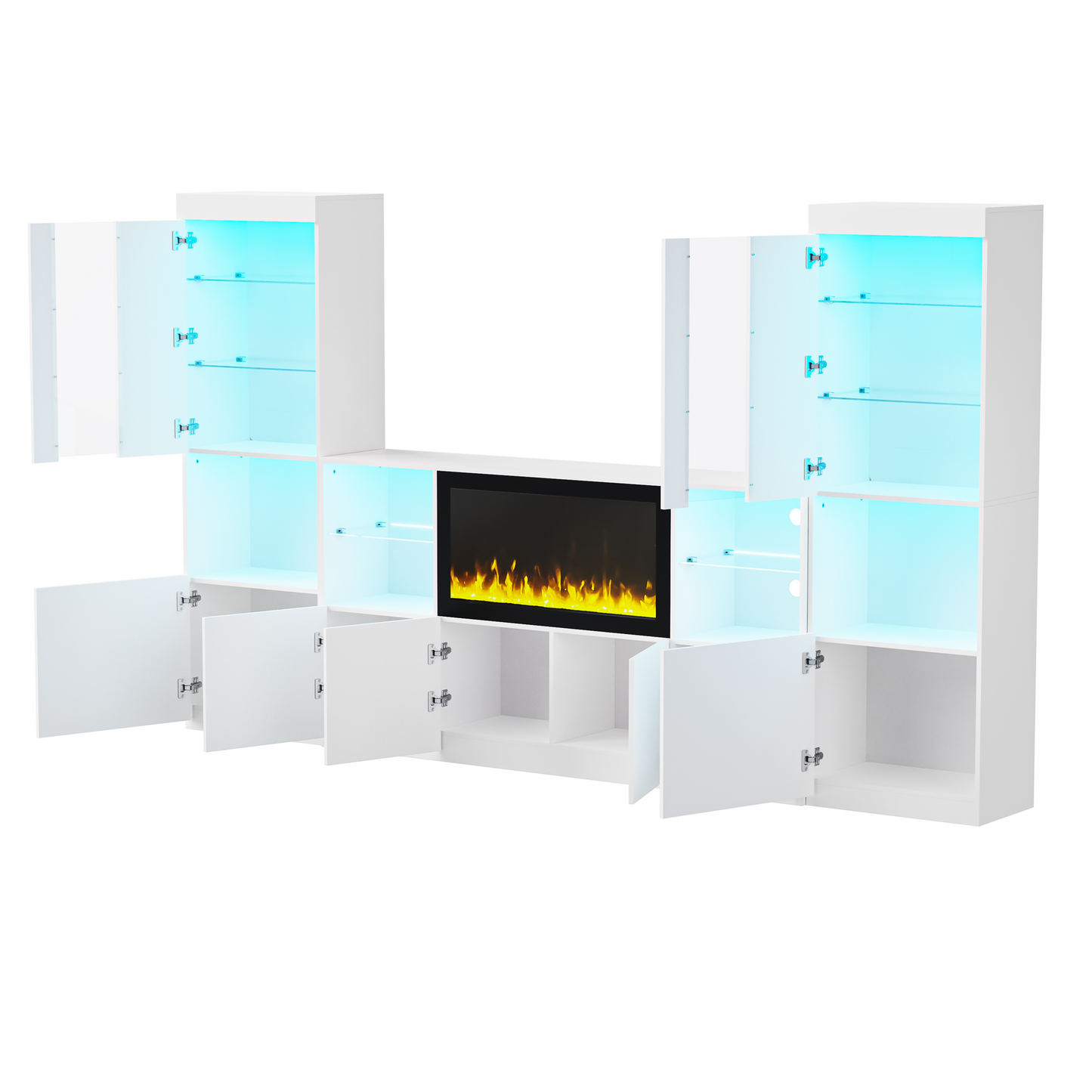 Eda Modern High Gloss Entertainment Center