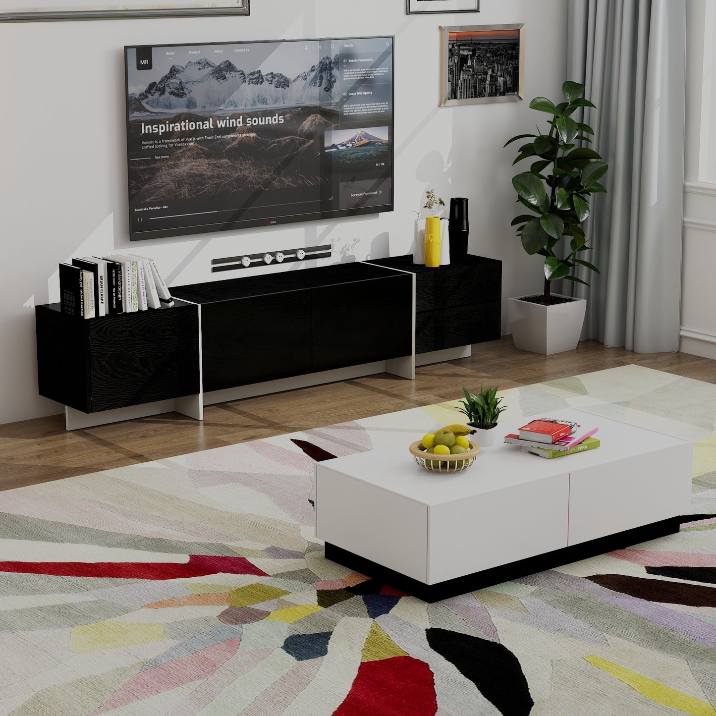 Lula Modern LED TV Remote Console Stand