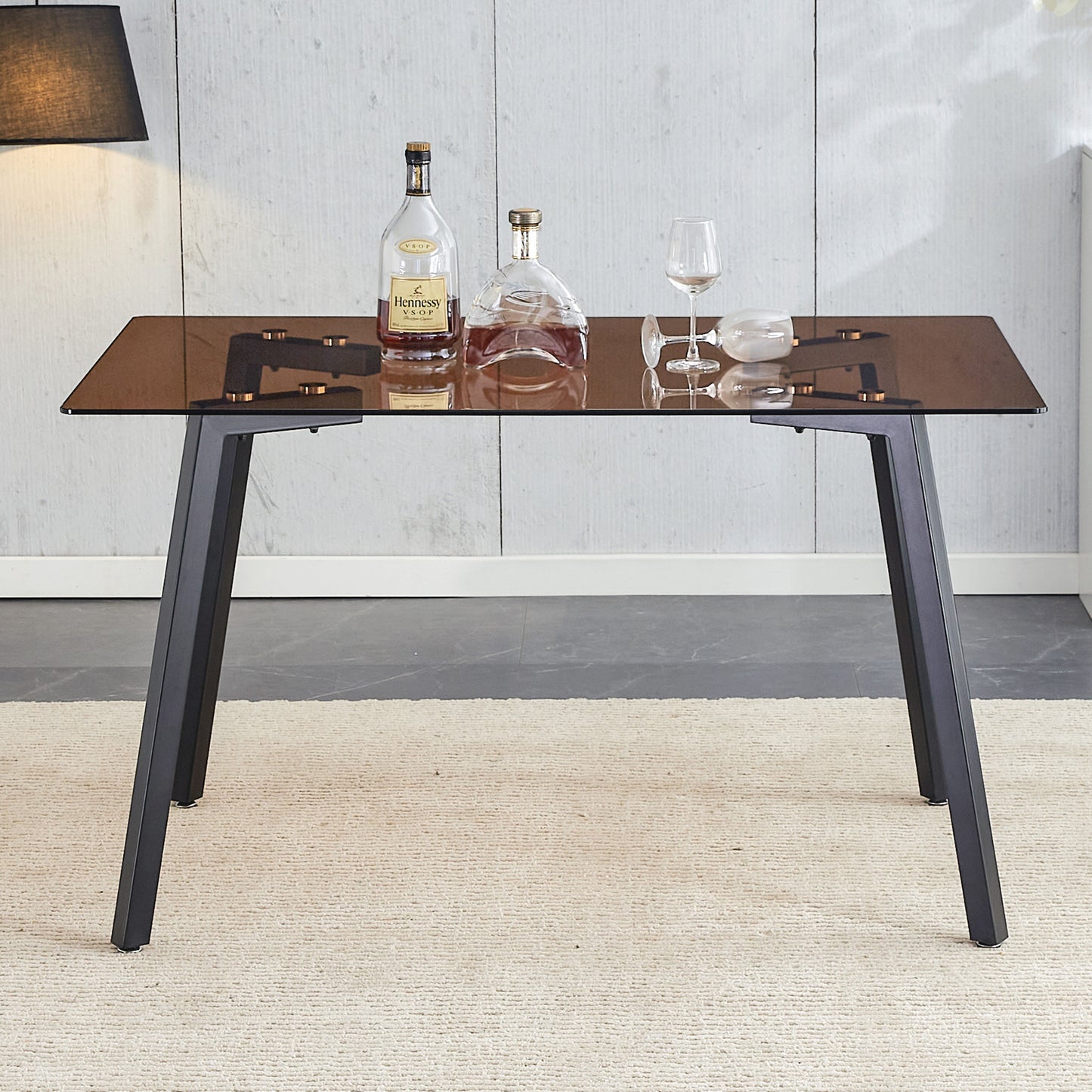 Lazzareschi Modern Glass Dining Table