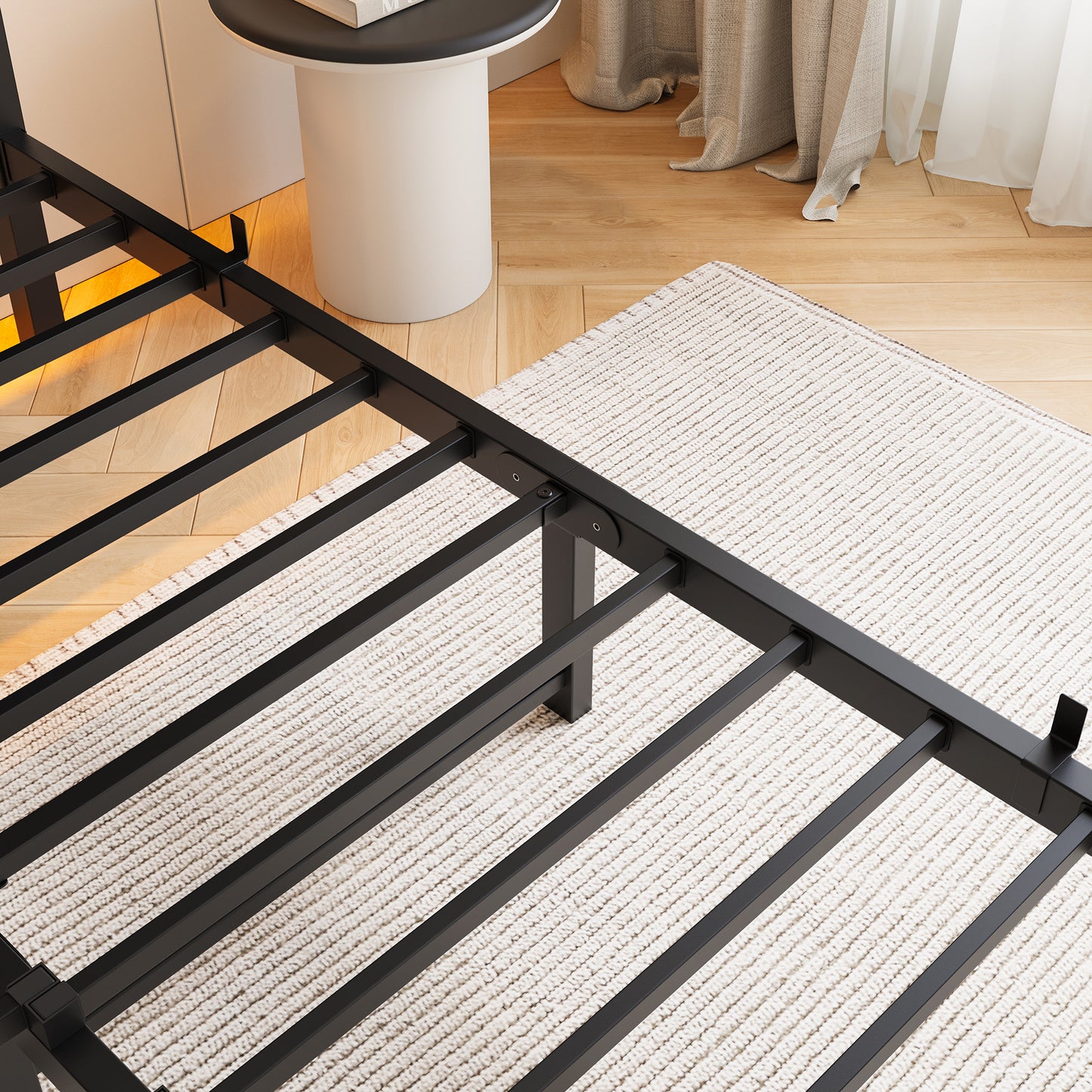 Amity Industrial Metal Storage Bed