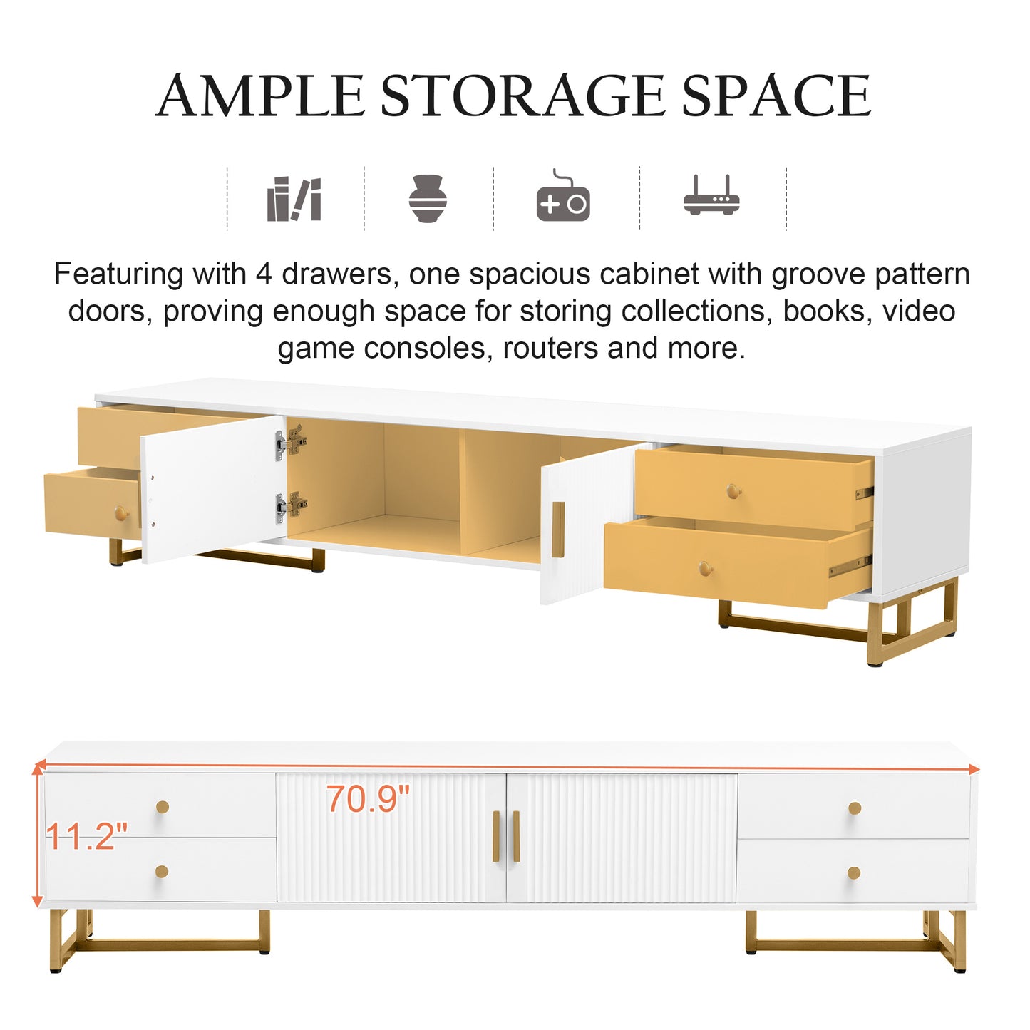 Niles Modern U-Can TV Stand Entertainment Center