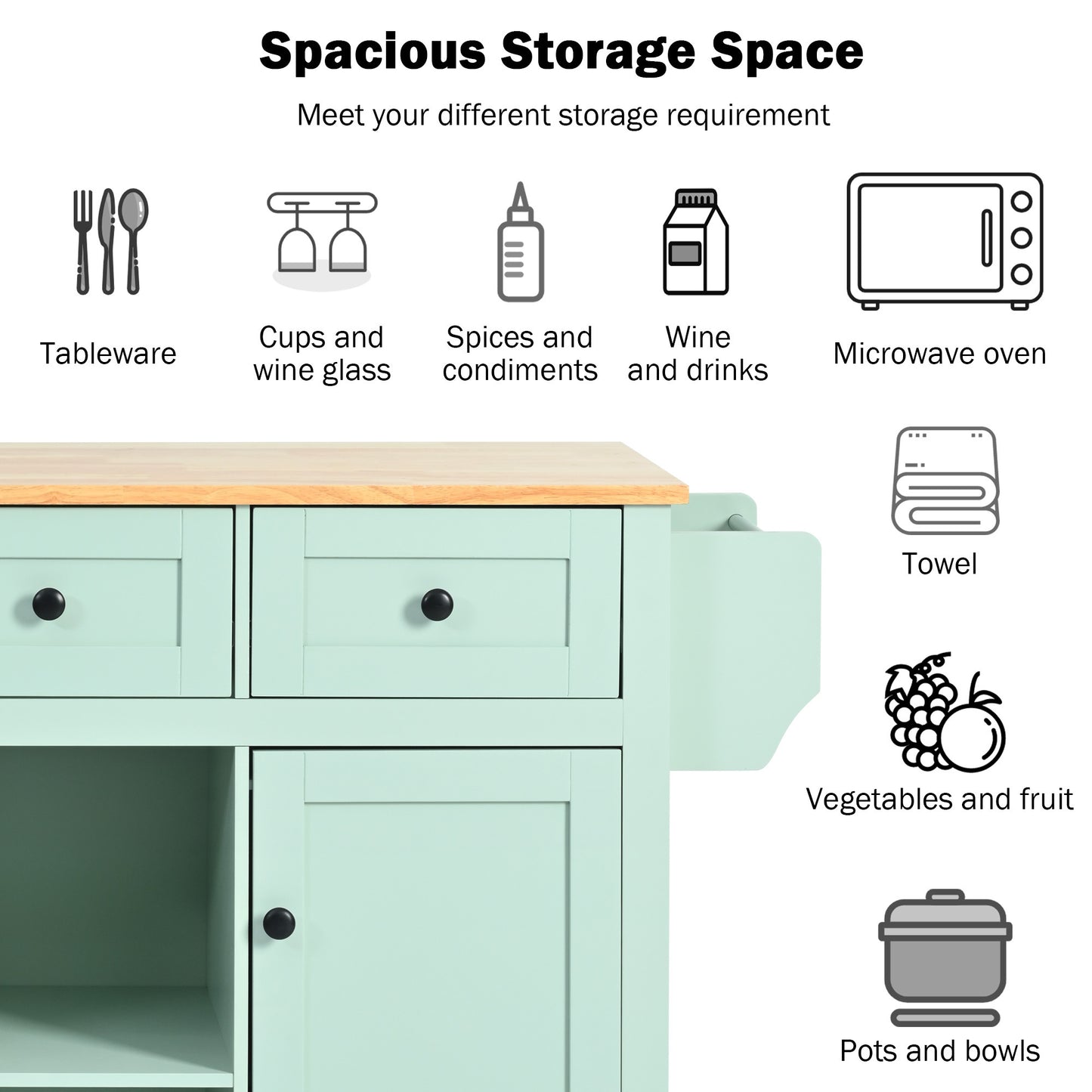 Justo Craftsman Elegant Desing Kitchen Island
