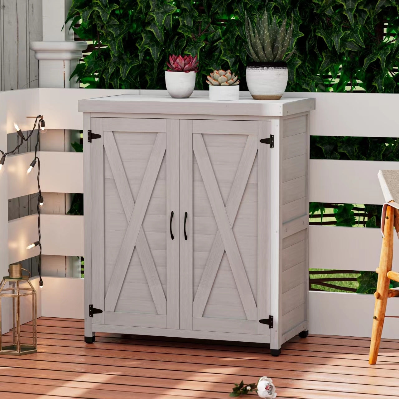 Elmcrest Modern Potting Storage Work Bench