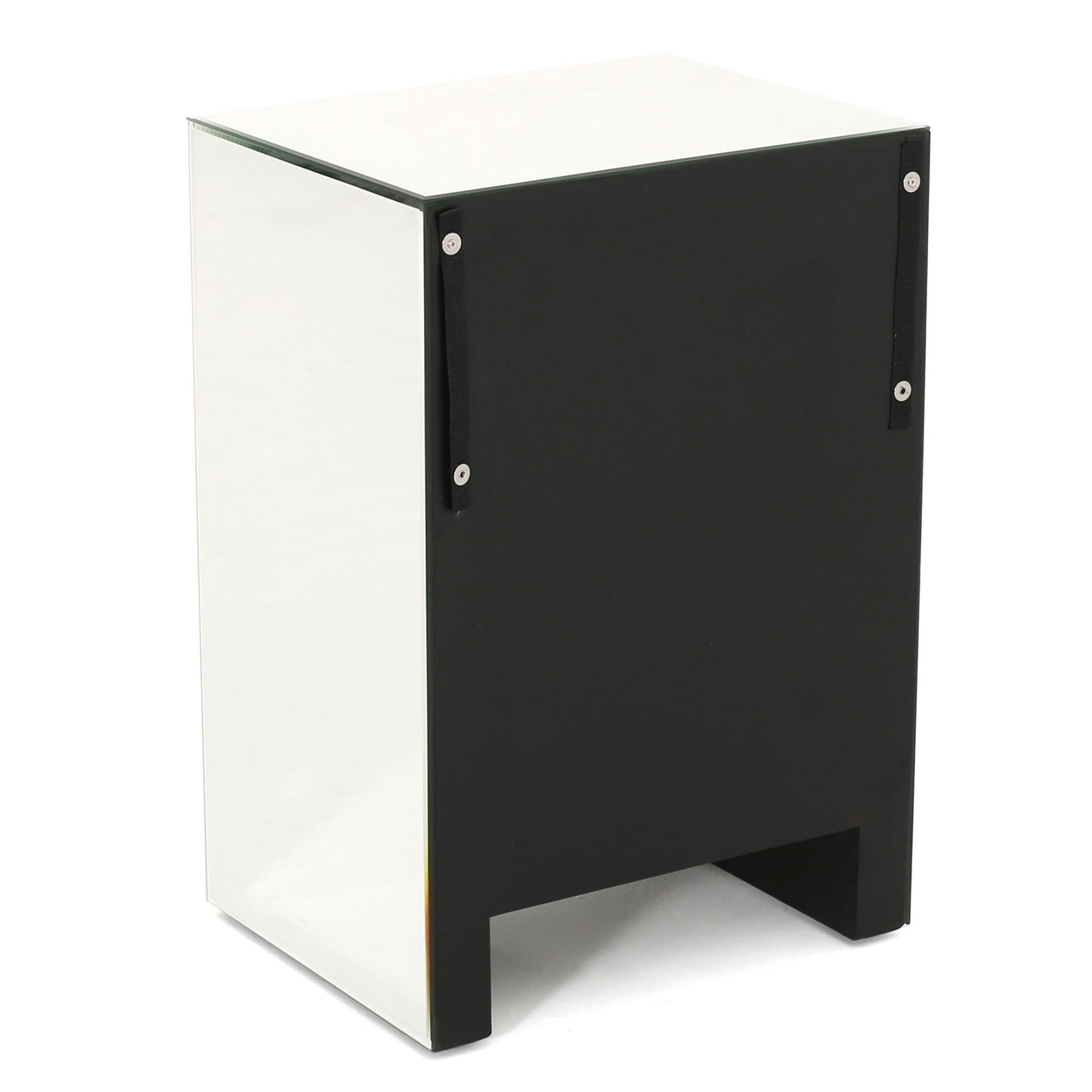Fitch Contemporary Elegant Mirrored Nightstand Side Table