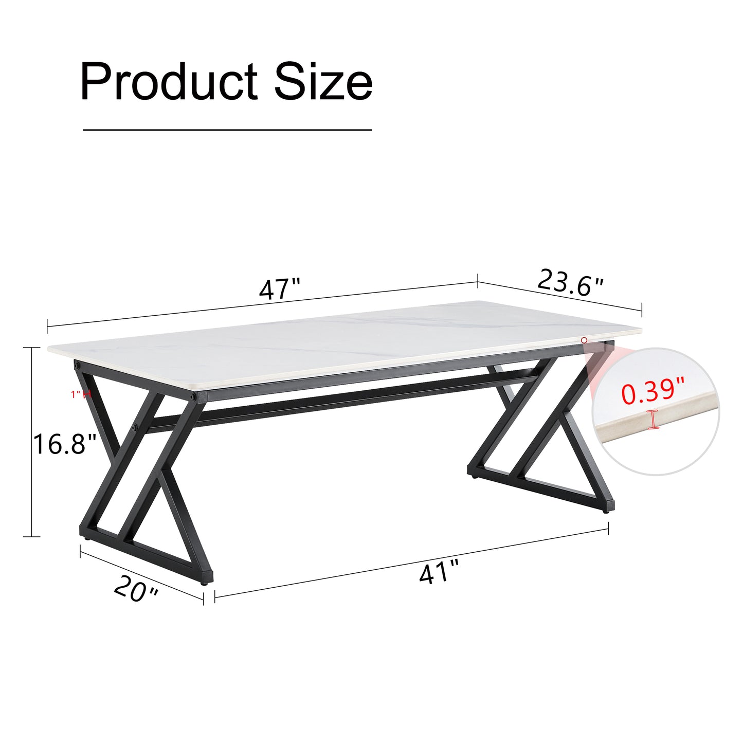 Lazzareschi Modern Monarch Rock Coffee Table