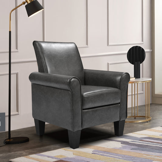Elmcrest Contemporary Leather Accent Chair