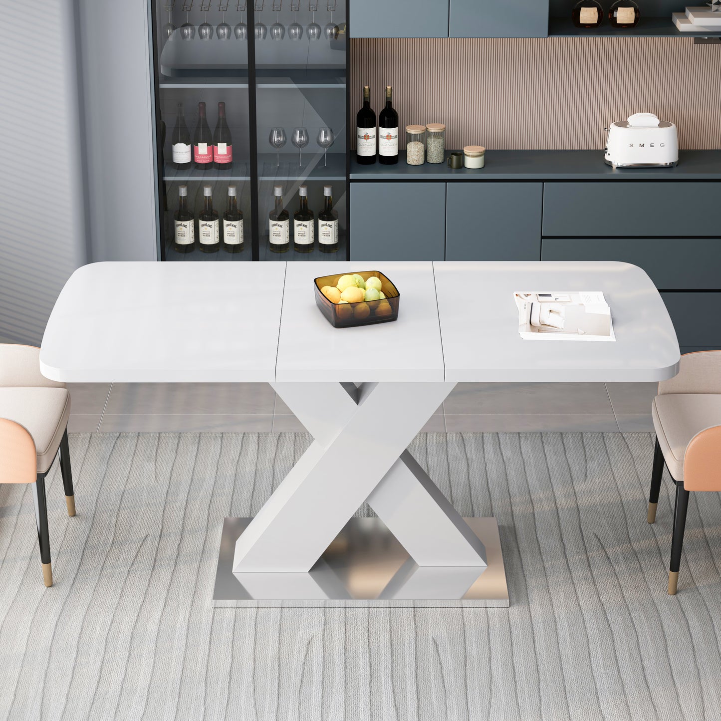 Irvington Modern Stretchable Dining Table