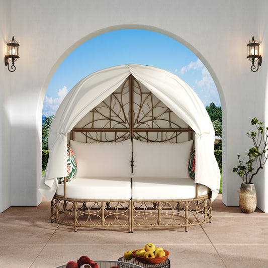 Somerset Craftsman Wicker Patio Daybed