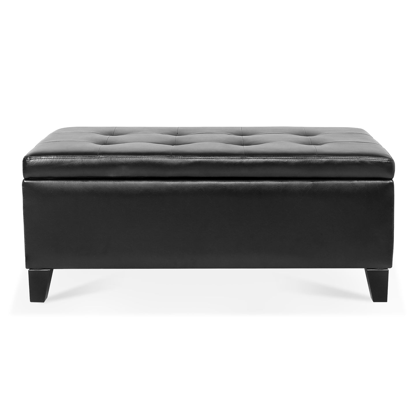 Justo Modern Faux Leather Ottoman