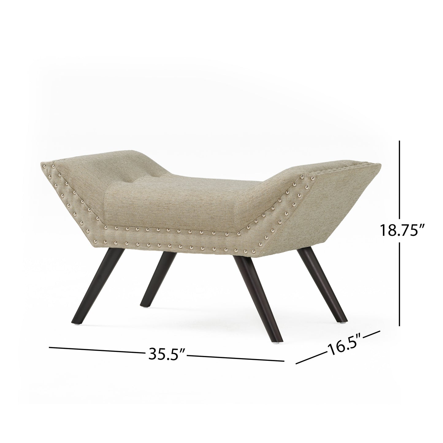 Napa Mid-Century Brich Marriott Ottoman