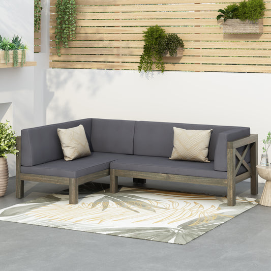 Napa Contemporary Velvet Corner Bench
