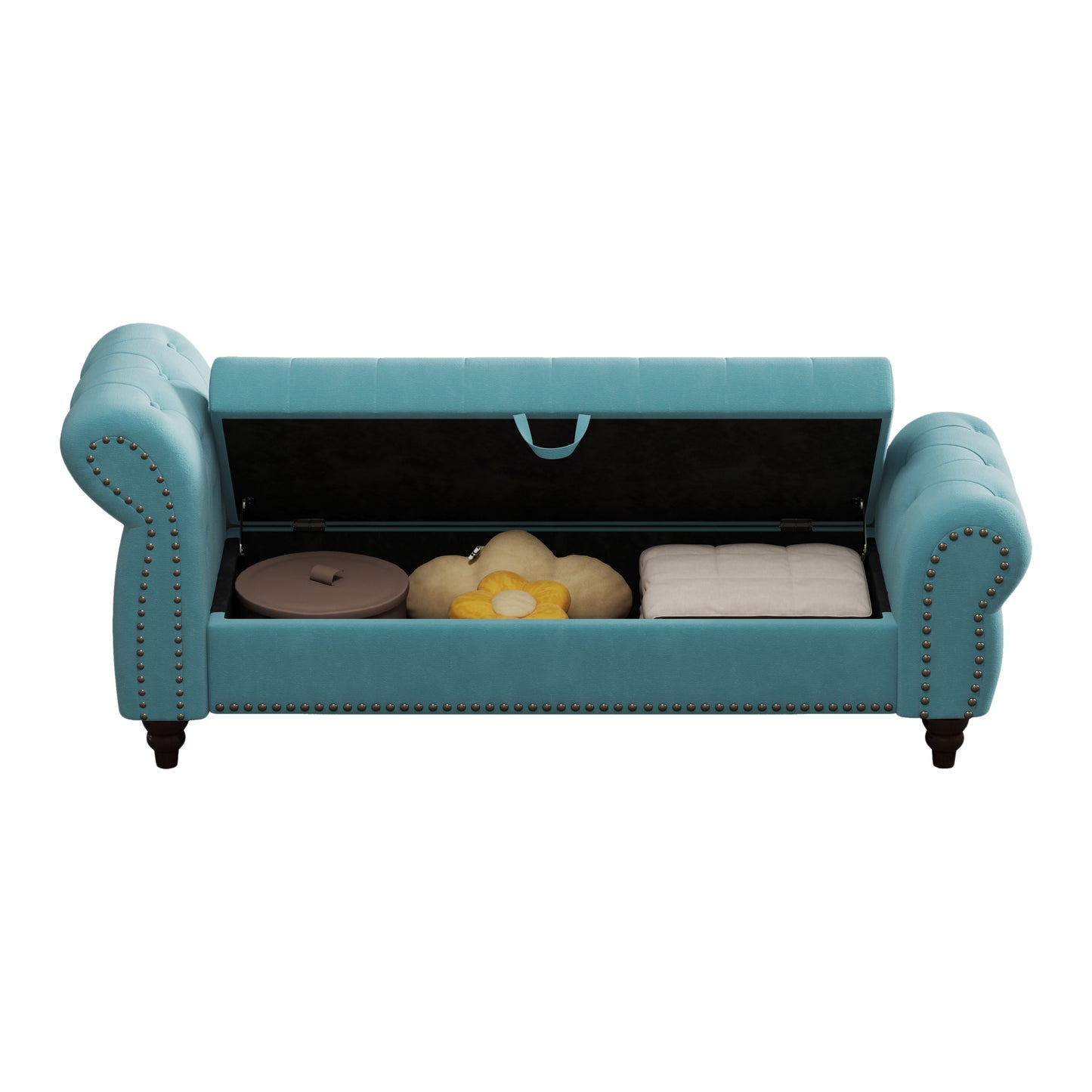 Somerset Contemporary Classic Velvet Tufted Bench