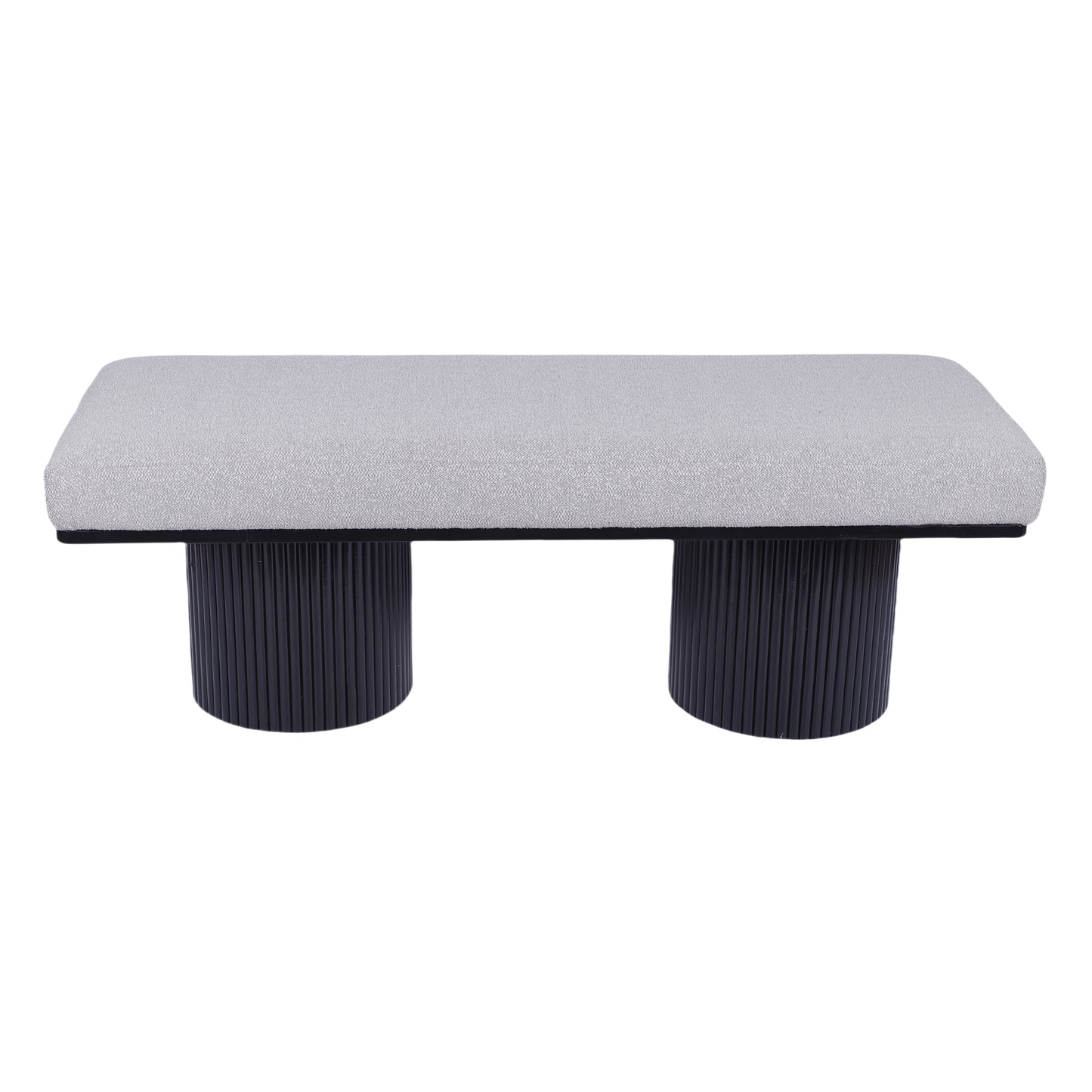 Lula Modern Upholstered Bench Chunky Legs