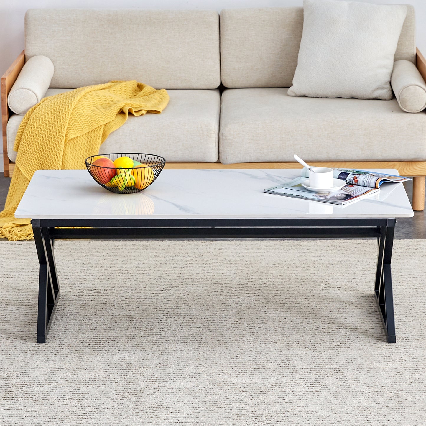 Lazzareschi Modern Monarch Rock Coffee Table
