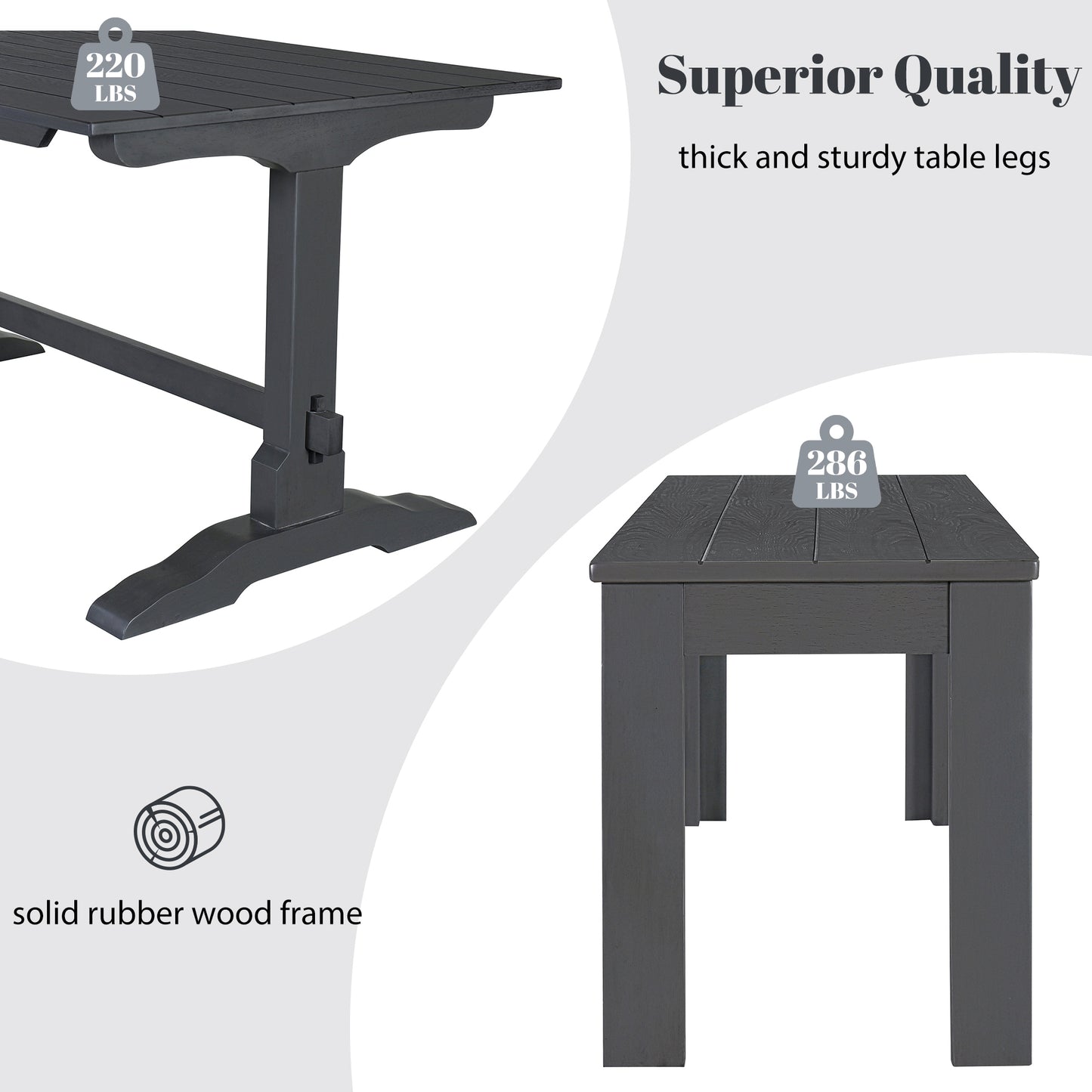 Emery Modern Benches Set