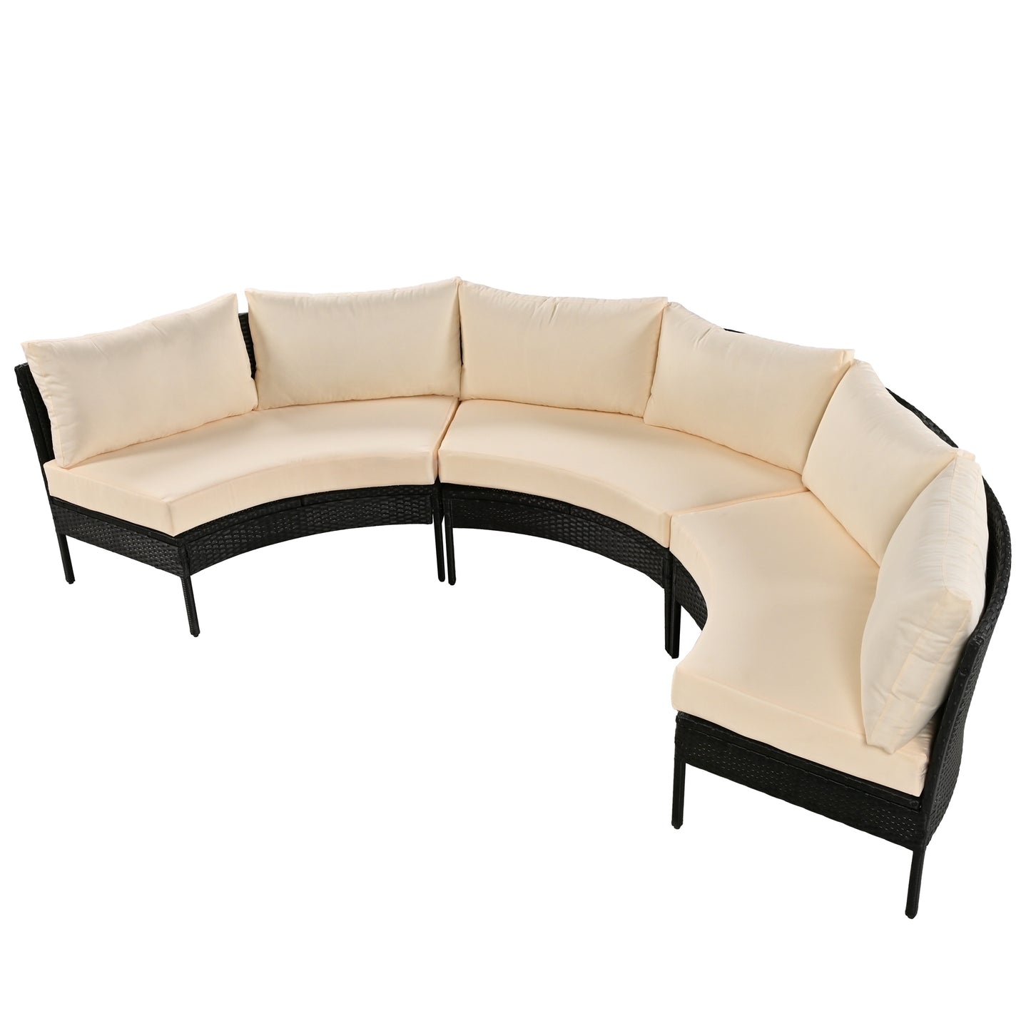 Somerset Modern Curved Outdoor Sofa