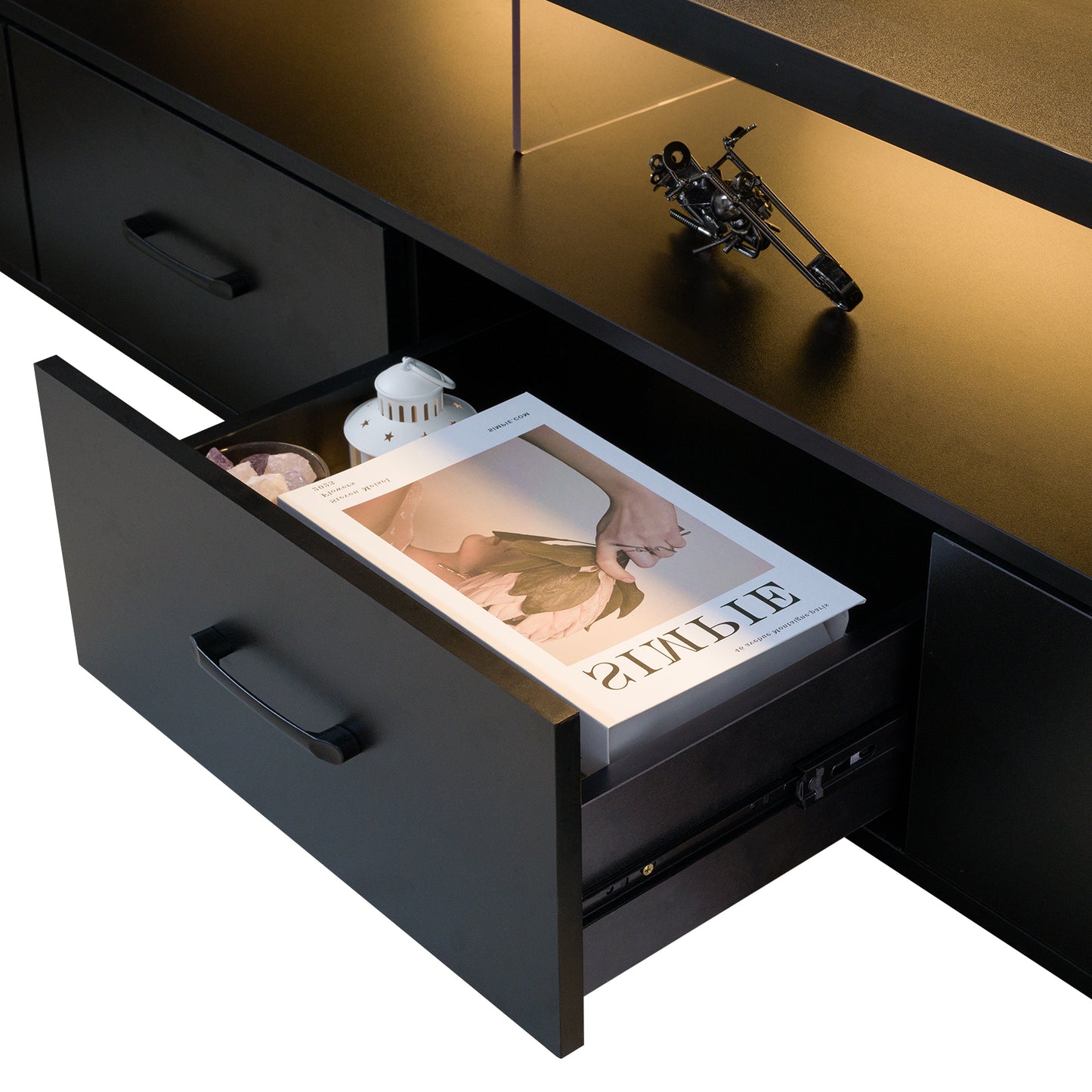 Justo Modern Velvet Classic TV Stand