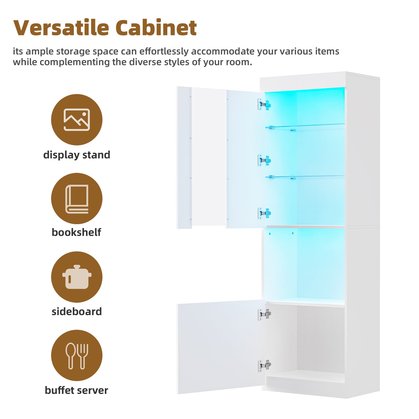Eda Modern High Gloss Entertainment Center