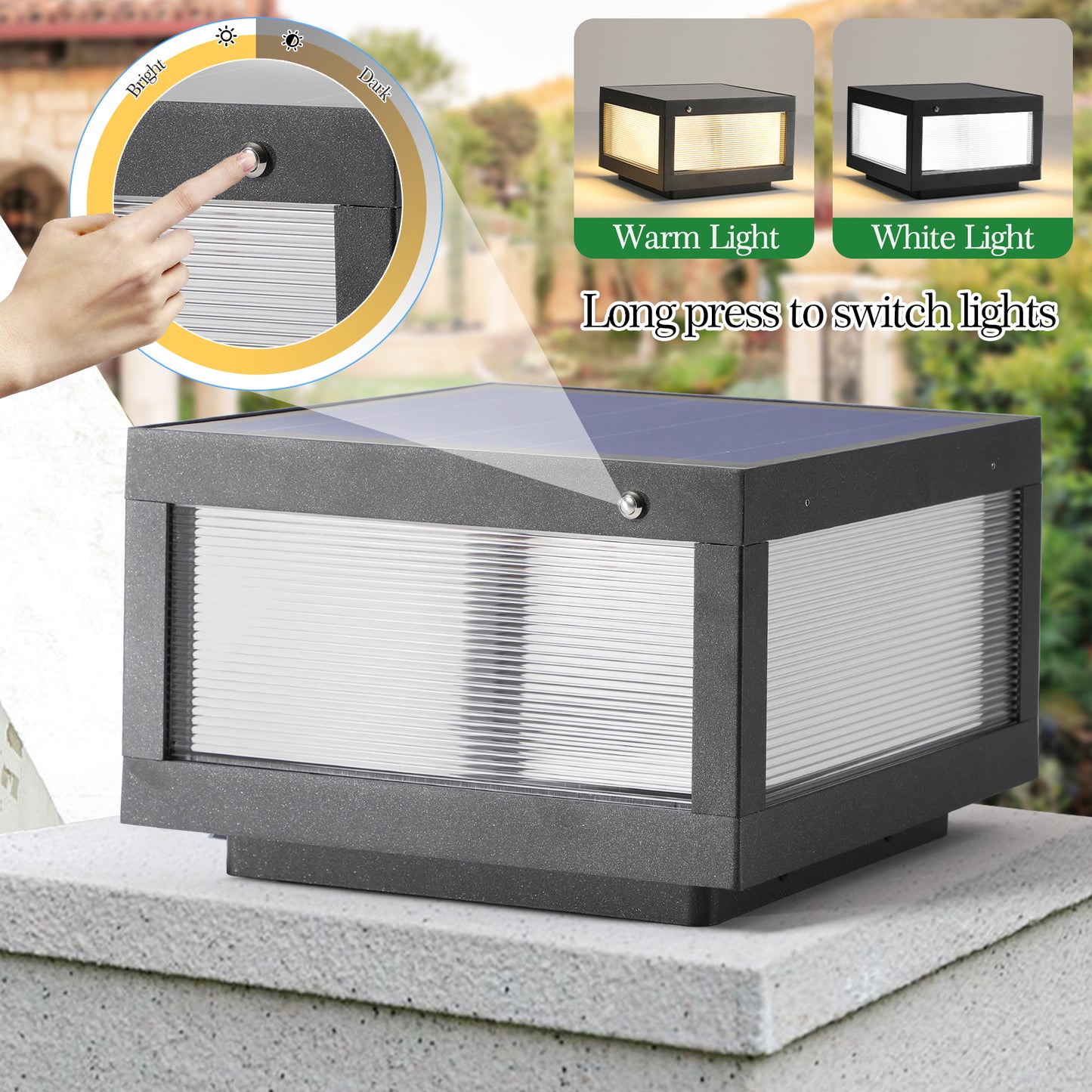 Cleo Modern Solar Dimmable Wall Lamp