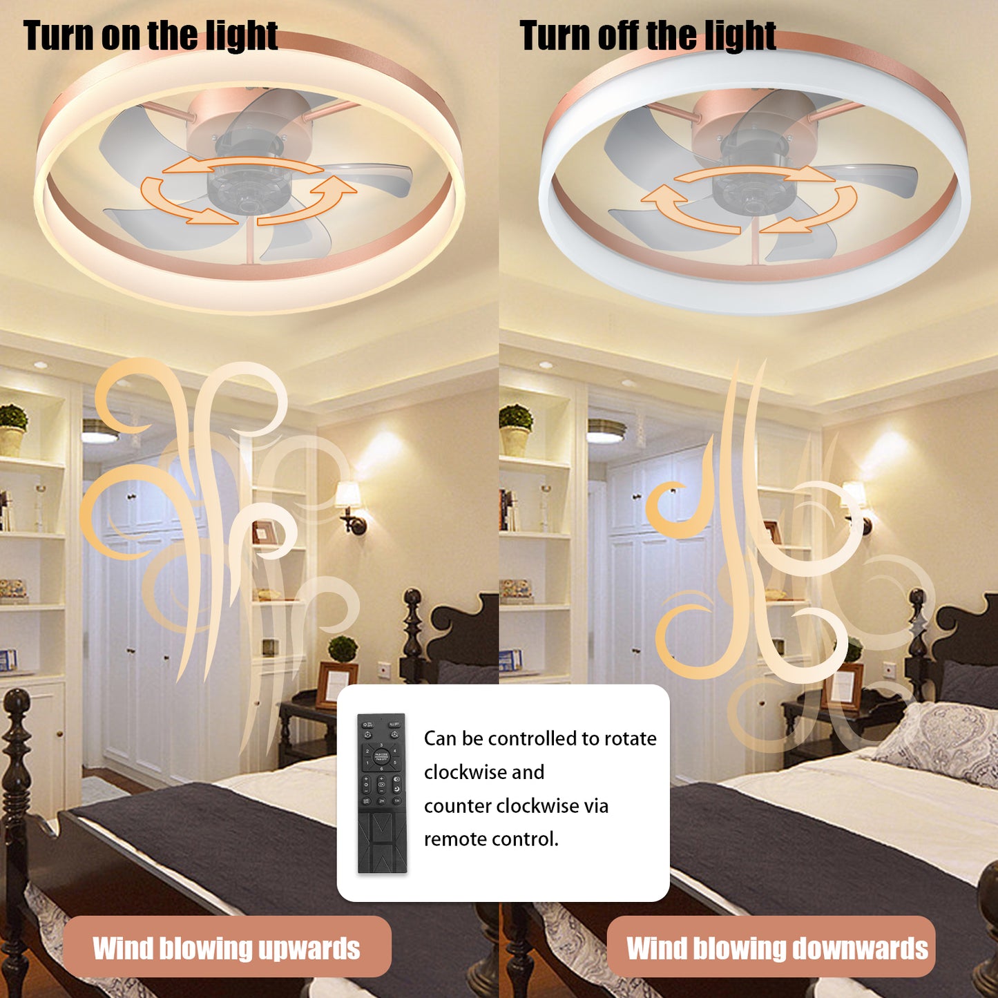 Jiron Modern Elegant LED Ceiling Fans