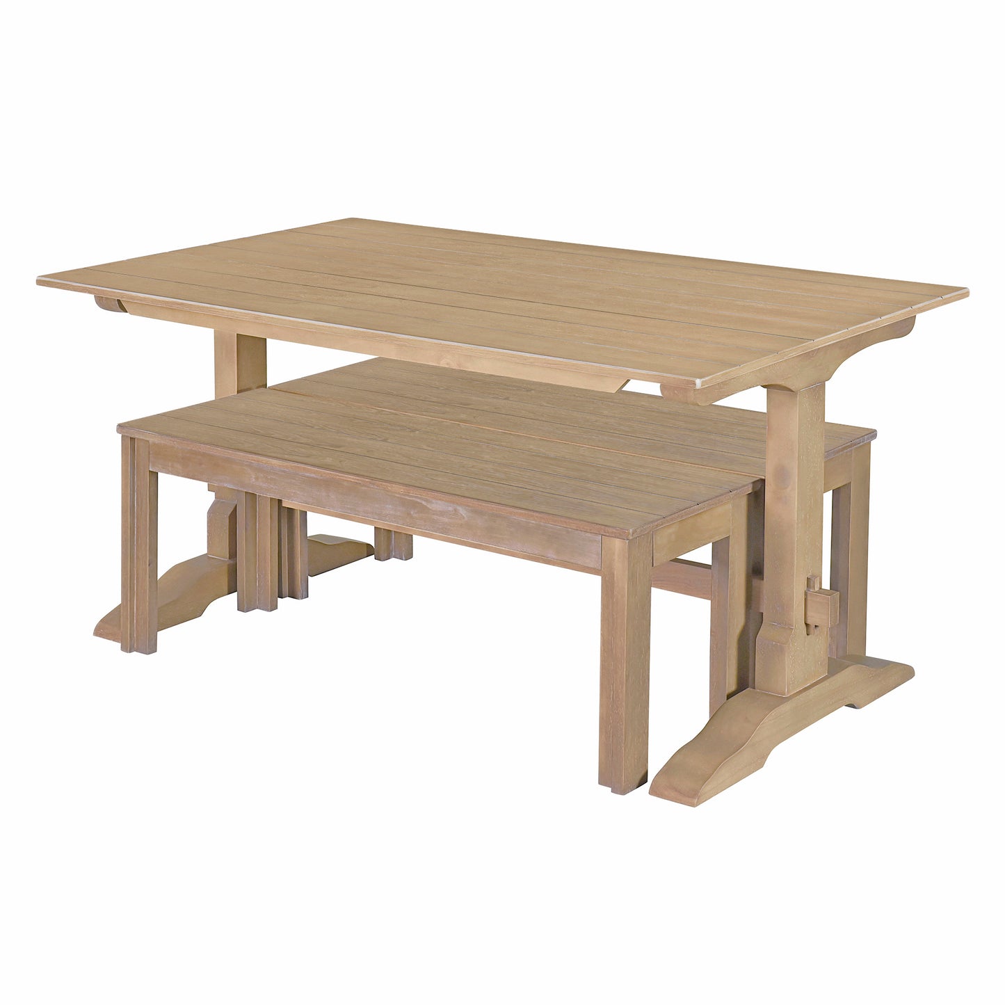 Mission Modern Trestle Dining Set